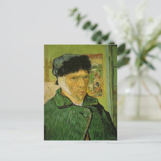 Vincent Van Gogh selbst Portrait Bandaged Ear Postkarte (Stehend Vorderseite)