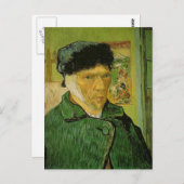 Vincent Van Gogh selbst Portrait Bandaged Ear Postkarte (Vorne/Hinten)