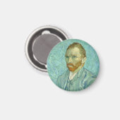 Vincent Van Gogh selbst Portrait Blue Background Magnet (Vorderseite/Rückseite)