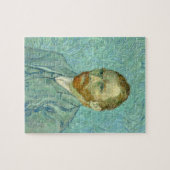 Vincent Van Gogh selbst Portrait Blue Background Puzzle (Horizontal)
