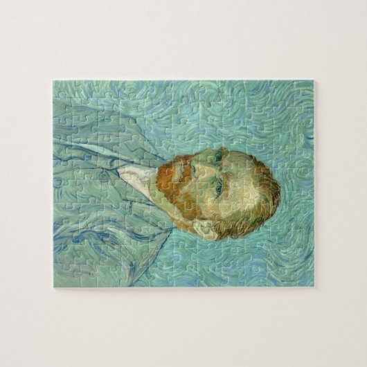 Vincent Van Gogh selbst Portrait Blue Background Puzzle (Horizontal)