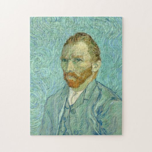 Vincent Van Gogh selbst Portrait Blue Background Puzzle (Vertikal)