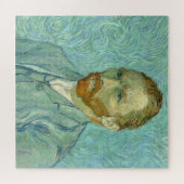 Vincent Van Gogh selbst Portrait Blue Background Puzzle (Horizontal)