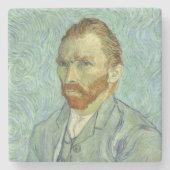Vincent Van Gogh selbst Portrait Fine Art Malerei Steinuntersetzer (Vorderseite)