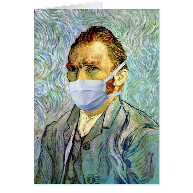 Vincent Van Gogh selbst Portrait mit Maske Spoof (Vorne)