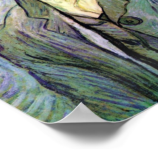 Vincent Van Gogh selbst Portrait mit Maske Spoof Poster (Ecke)