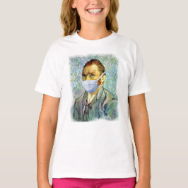 Vincent Van Gogh selbst Portrait mit Maske Spoof T-Shirt