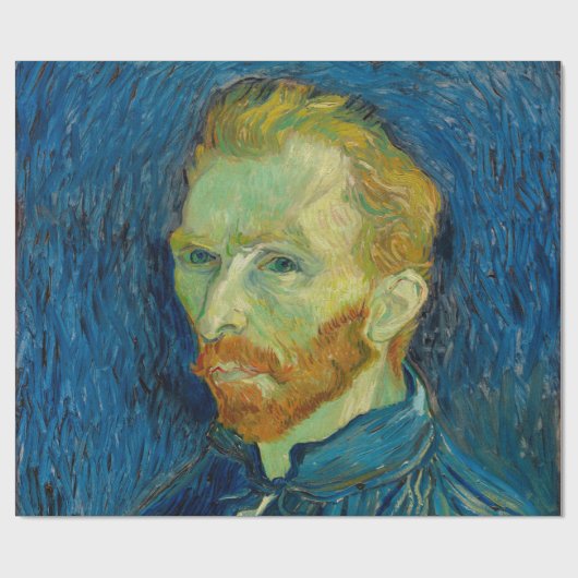 Vincent Van Gogh selbst Portrait mit Palette Art Geschenkpapier (Flach)
