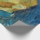 Vincent Van Gogh selbst Portrait mit Palette Art Geschenkpapier (Ecke)