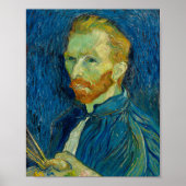 Vincent Van Gogh selbst Portrait mit Palette Art Poster (Vorne)
