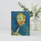 Vincent Van Gogh selbst Portrait mit Palette Art Postkarte (Stehend Vorderseite)