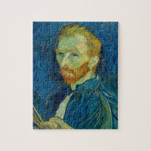 Vincent Van Gogh selbst Portrait mit Palette Art Puzzle