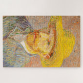 Vincent Van Gogh selbst Portrait mit Strohhut Art Puzzle (Horizontal)