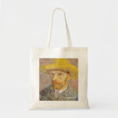 Vincent Van Gogh selbst Portrait Straw Hat Custom Tragetasche (Vorne)