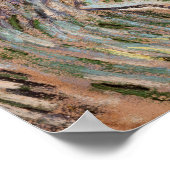 Vincent van Gogh selbst-Portrait Strohhut Pink Poster (Ecke)