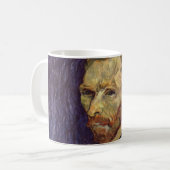 Vincent Van Gogh selbst Porträt dunkle Augen Kaffeetasse (Vorderseite Links)