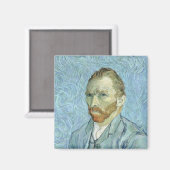 Vincent van Gogh | Selbstportrait, 1889 Magnet (Vorderseite/Rückseite)