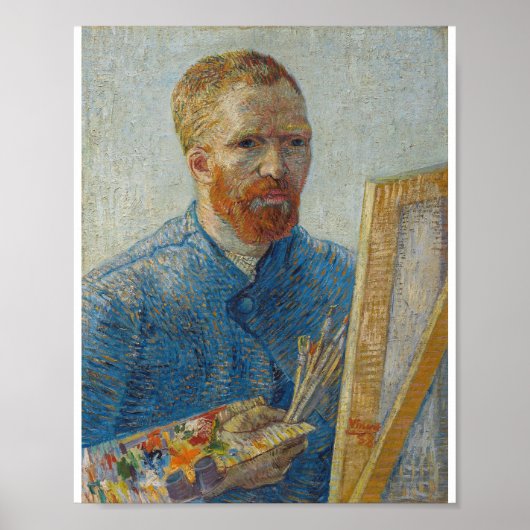 Vincent Van Gogh - Selbstportrait als Maler Poster (Vorne)