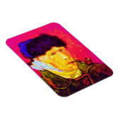 Vincent Van Gogh - Selbstportrait Bandage Pop Art Magnet (Rechte Seite)