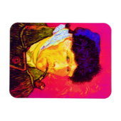 Vincent Van Gogh - Selbstportrait Bandage Pop Art Magnet (Horizontal)
