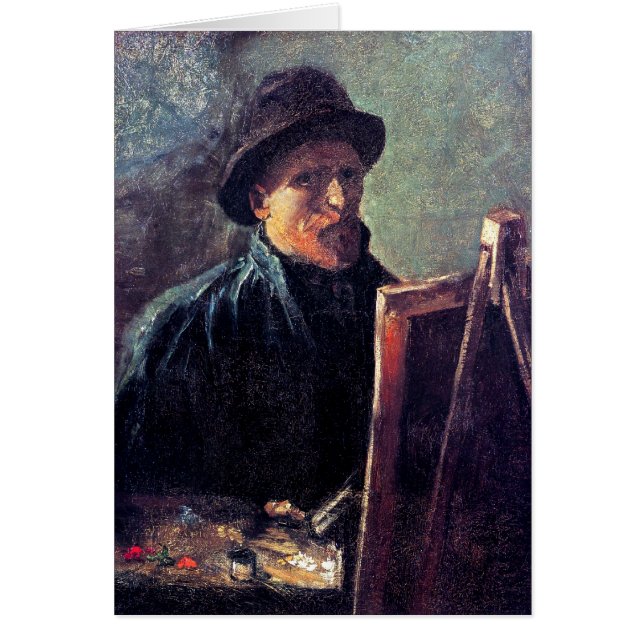 Vincent Van Gogh - Selbstportrait Dunkler Filzhut (Vorne)