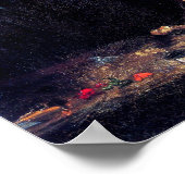 Vincent Van Gogh - Selbstportrait Dunkler Filzhut Poster (Ecke)