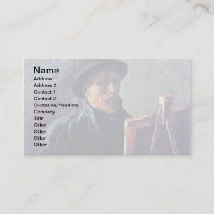 Vincent Van Gogh - Selbstportrait Dunkler Filzhut Visitenkarte