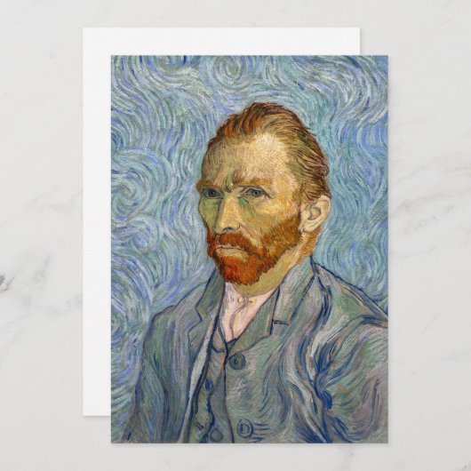 Vincent Van Gogh - Selbstportrait Einladung (Vorne/Hinten)