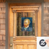 Vincent Van Gogh - Selbstportrait Fensteraufkleber (Haustür)