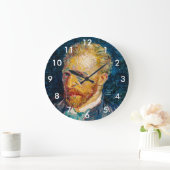 Vincent Van Gogh - Selbstportrait Große Wanduhr (Zuhause)