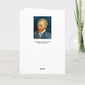 Vincent Van Gogh - Selbstportrait Karte (Rückseite)