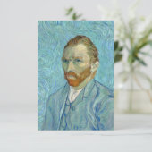 Vincent Van Gogh - Selbstportrait Karte (Stehend Vorderseite)