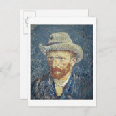 Vincent van Gogh | Selbstportrait mit Filzhut Postkarte (Vorne/Hinten)