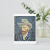 Vincent van Gogh | Selbstportrait mit Filzhut Postkarte (Stehend Vorderseite)