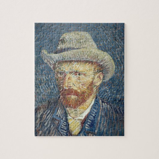Vincent van Gogh | Selbstportrait mit Filzhut Puzzle (Vertikal)
