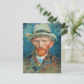 Vincent van Gogh, Selbstportrait mit Hut Postkarte (Stehend Vorderseite)