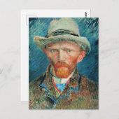 Vincent van Gogh, Selbstportrait mit Hut Postkarte (Vorne/Hinten)
