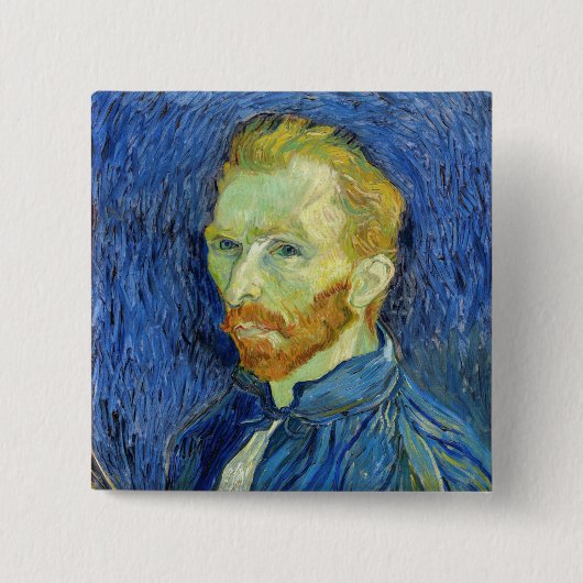 Vincent van Gogh - Selbstportrait mit Palette Button (Vorderseite)