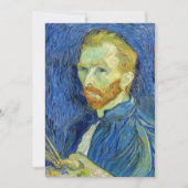 Vincent van Gogh - Selbstportrait mit Palette Dankeskarte (Vorderseite)