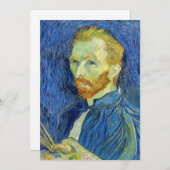 Vincent van Gogh - Selbstportrait mit Palette Dankeskarte (Vorne/Hinten)