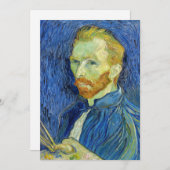 Vincent van Gogh - Selbstportrait mit Palette Einladung (Vorne/Hinten)