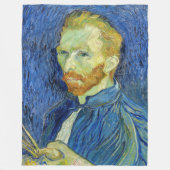 Vincent van Gogh - Selbstportrait mit Palette Fleecedecke (Vorderseite)