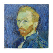 Vincent van Gogh - Selbstportrait mit Palette Fliese (Vorderseite)