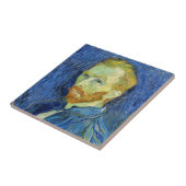 Vincent van Gogh - Selbstportrait mit Palette Fliese (Seite)