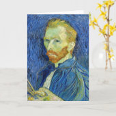 Vincent van Gogh - Selbstportrait mit Palette Karte (Gelbe Blume)