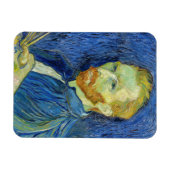 Vincent van Gogh - Selbstportrait mit Palette Magnet (Horizontal)