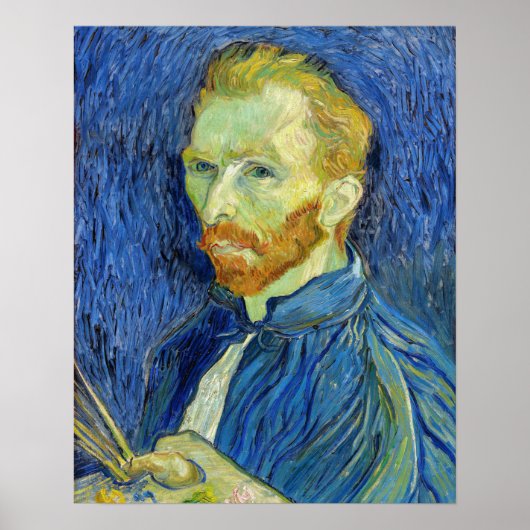 Vincent van Gogh - Selbstportrait mit Palette Poster (Vorne)