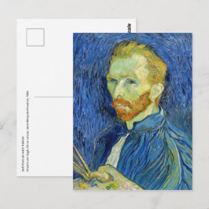 Vincent van Gogh - Selbstportrait mit Palette Postkarte