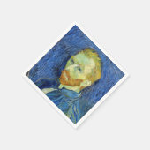 Vincent van Gogh - Selbstportrait mit Palette Serviette (Ecke)