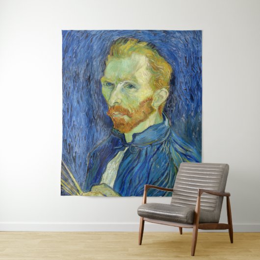 Vincent van Gogh - Selbstportrait mit Palette Wandteppich (Beispiel)